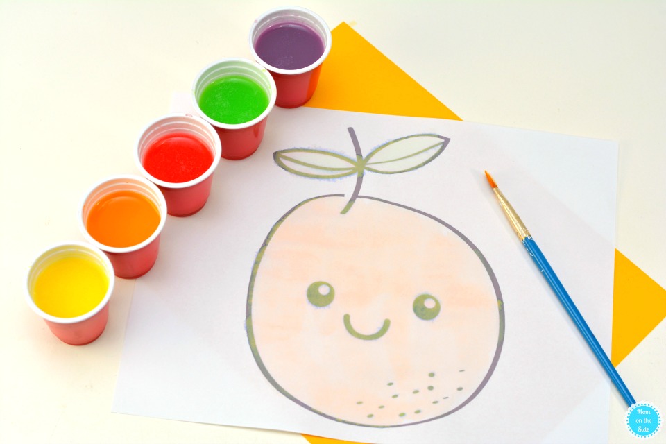 Printable Coloring Page for Kids and Runts Watercolor Paint