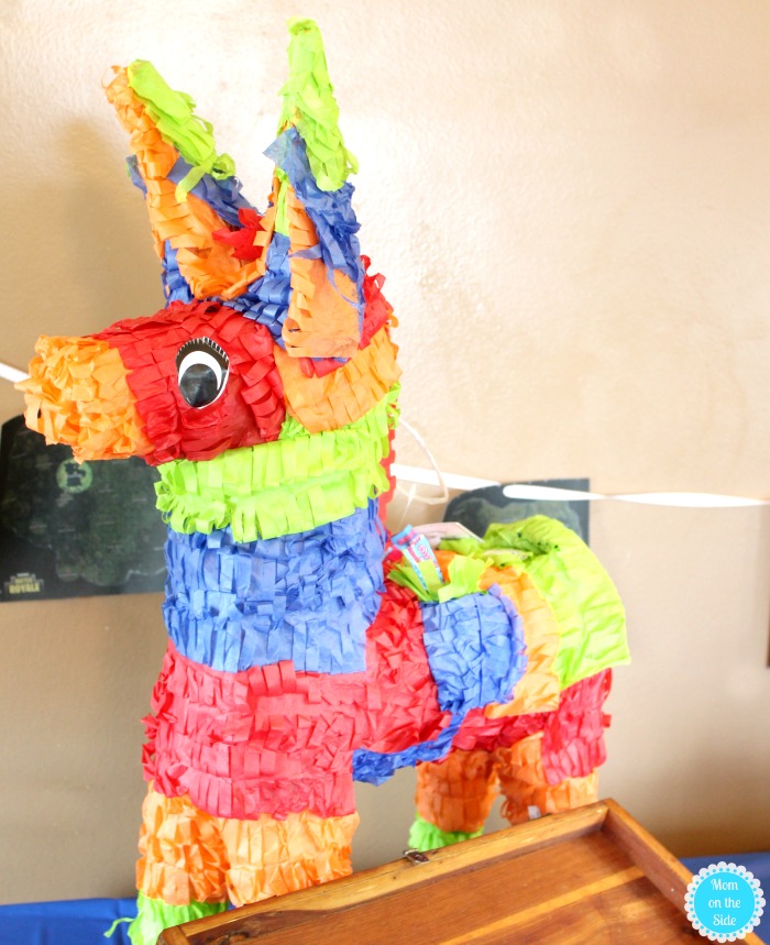 fortnite party ideas llama pinata - fortnite snack table ideas