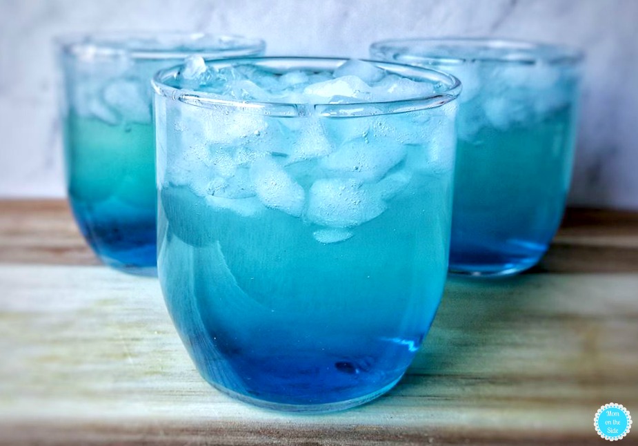 Lemon Drop Mermaid Cocktail with Midori, Blue Curacao and Vodka