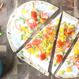 Deliciously Easy Spring Veggie Pizza with Flatout Flatbread