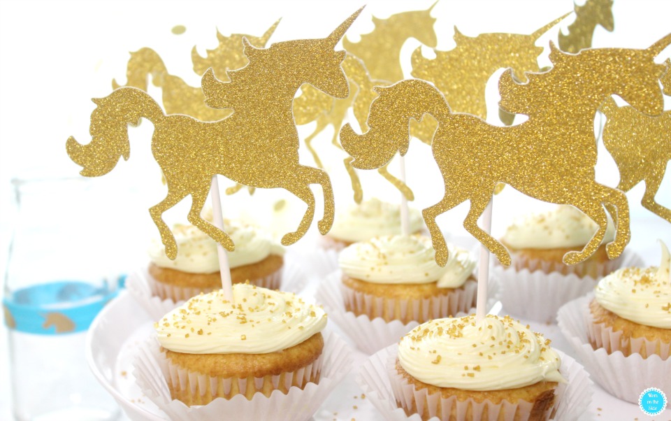 Unicorn Birthday Party Ideas - Unicorn Cupcake Toppers
