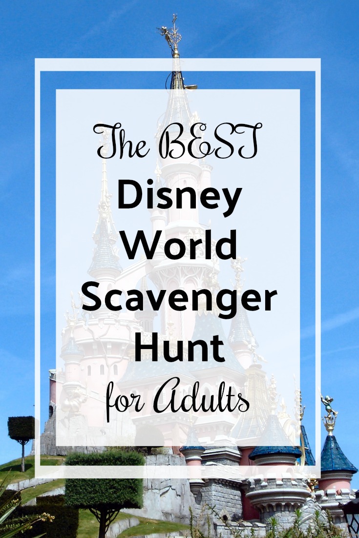 Printable Disney World Scavenger Hunt for Adults