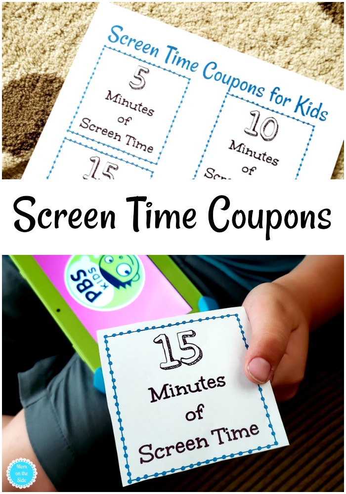 Printable Screen Time Coupons