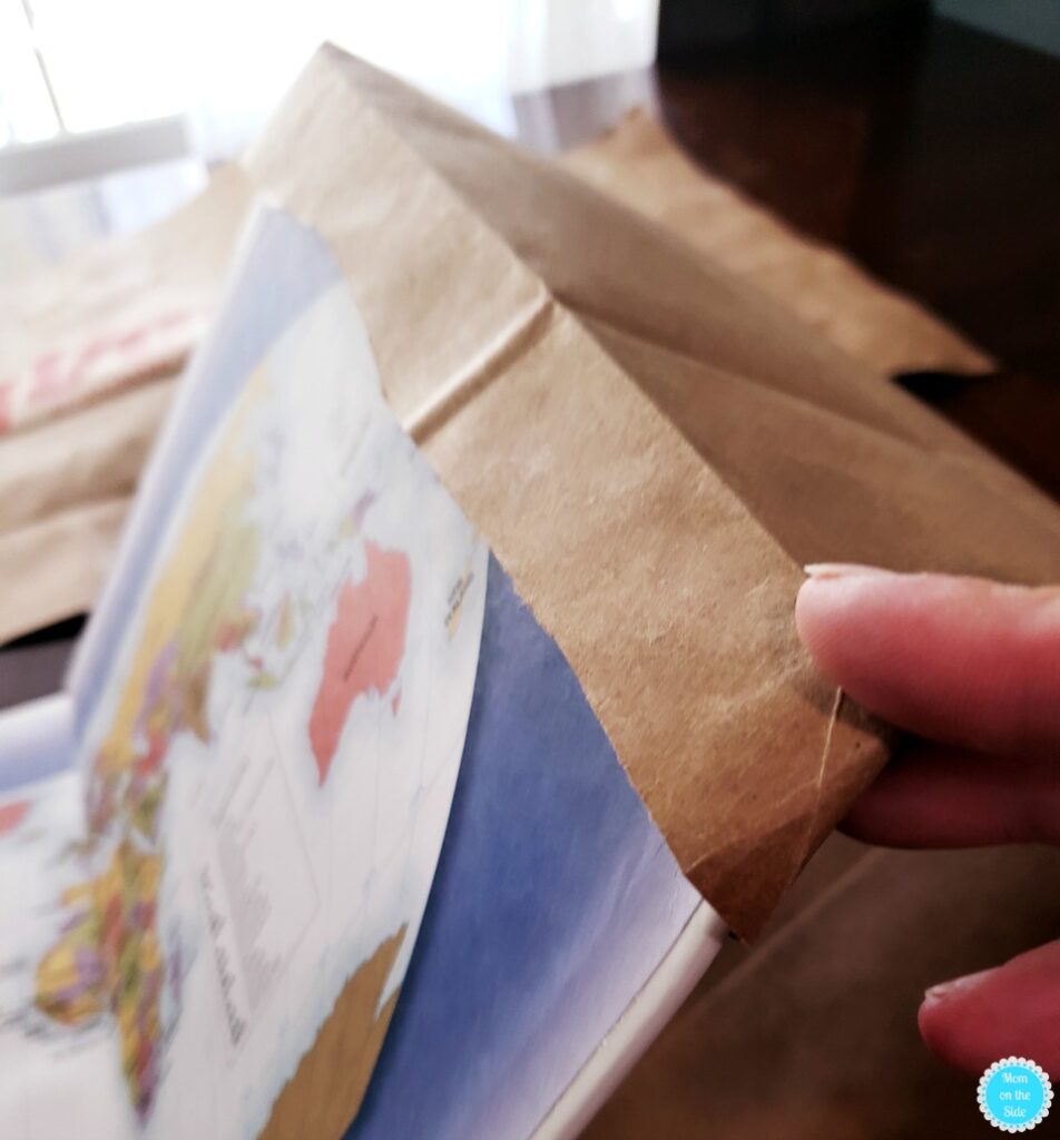 how to paper sack book covers