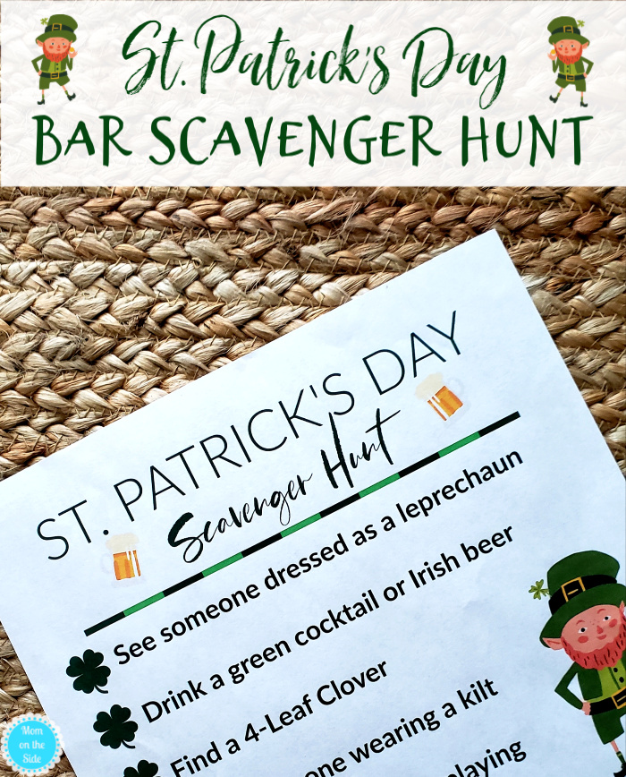 St Patrick's Day Scavenger Hunt for Adults 