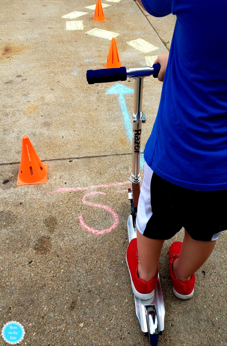 Driveway Obstacle Course for Scooters You Can Make in 30 Minutes
