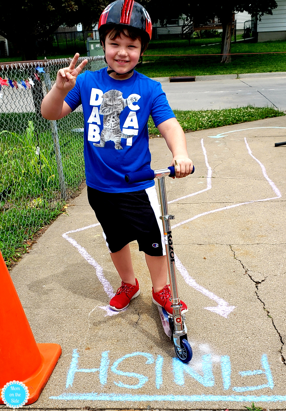 Driveway Obstacle Course for Scooters You Can Make in 30 Minutes