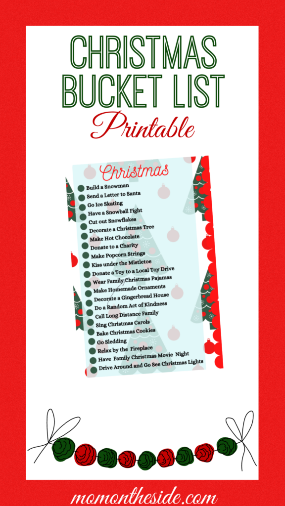 Printable Christmas Bucket List