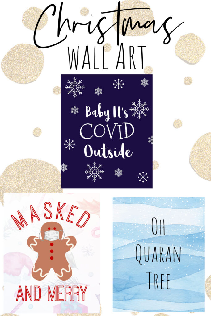 2020 christmas wall art printables