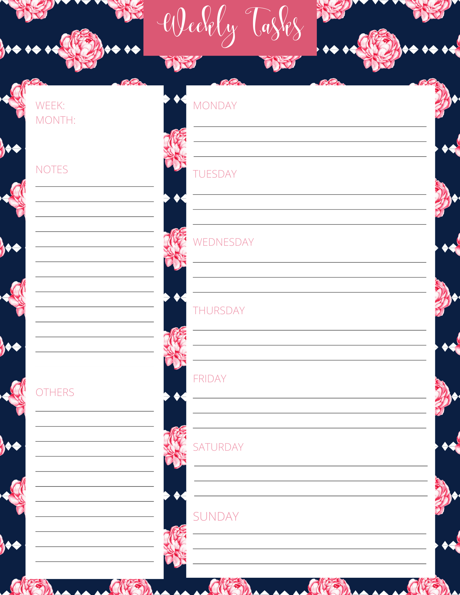 Printable 2021 Planner - Free Printable to Keep You Organized
