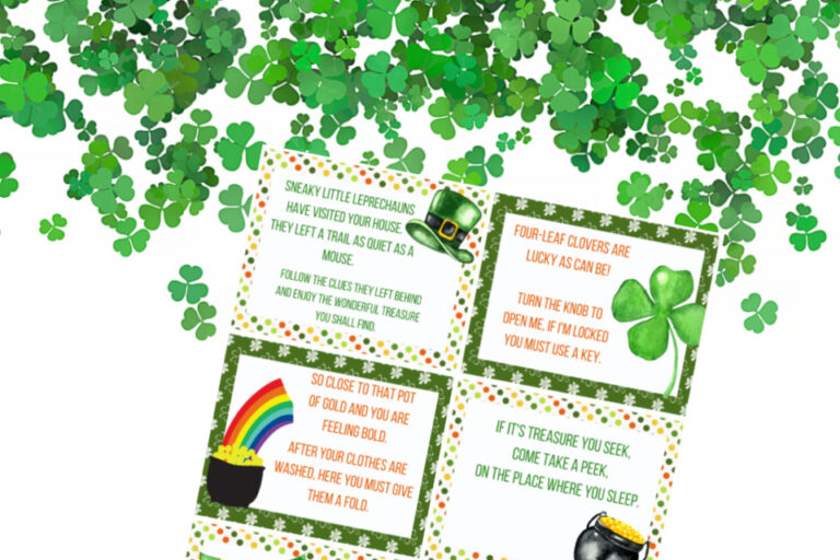St. Patrick's Day Treasure Hunt Printable - Find the Gold Coins!