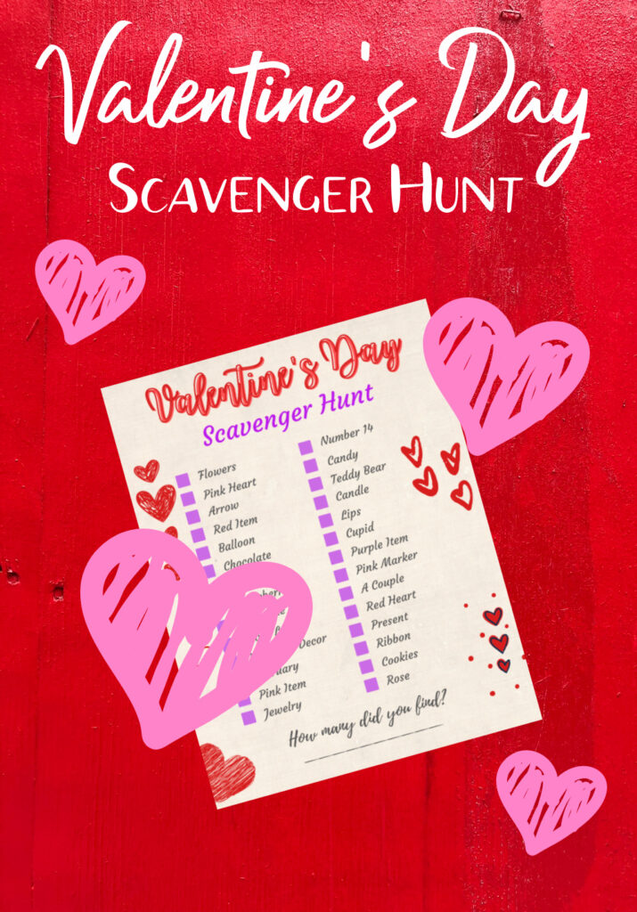 Printable Valentine Scavenger Hunt 