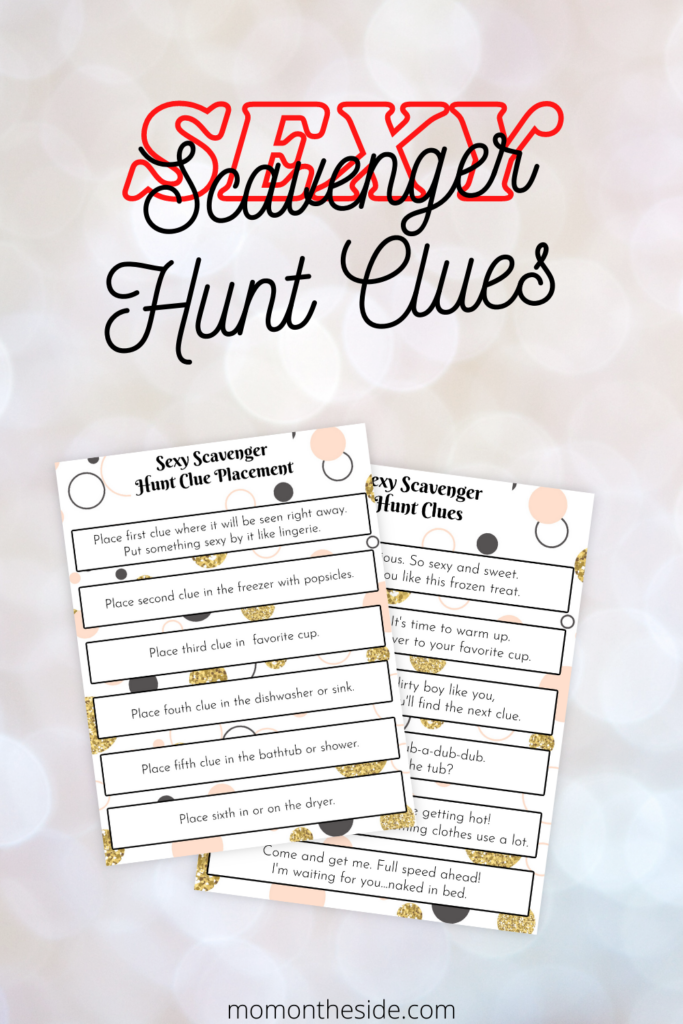 sexy scavenger hunt clues for date night in 