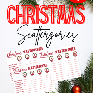 christmas scattergories printable pages