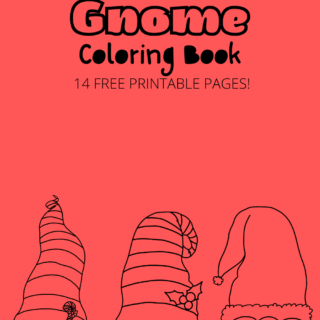 free christmas gnome coloring book