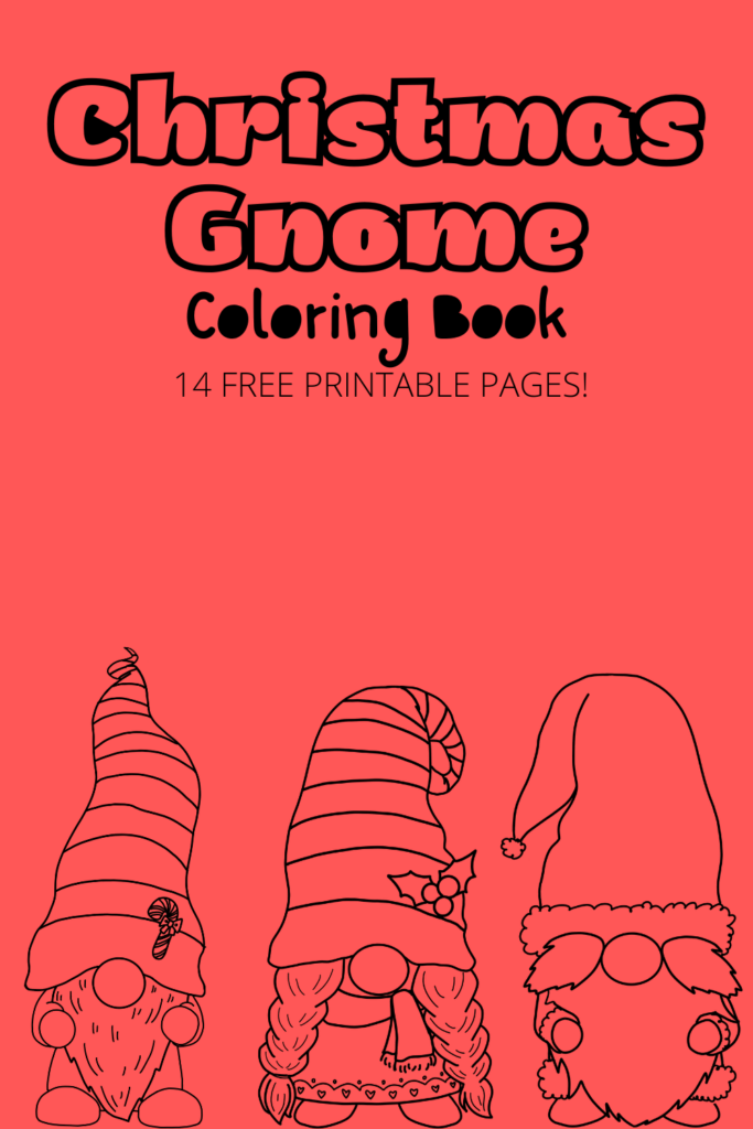 free christmas gnome coloring book 