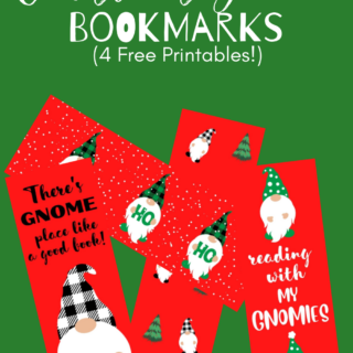 printable christmas gnome bookmarks