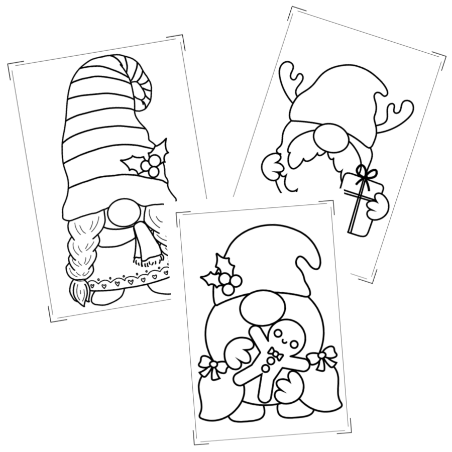 Gnome Coloring Pages