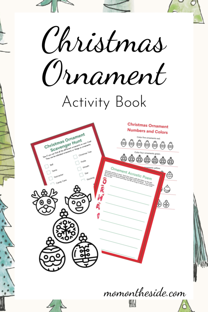 free printable christmas ornament activity book 