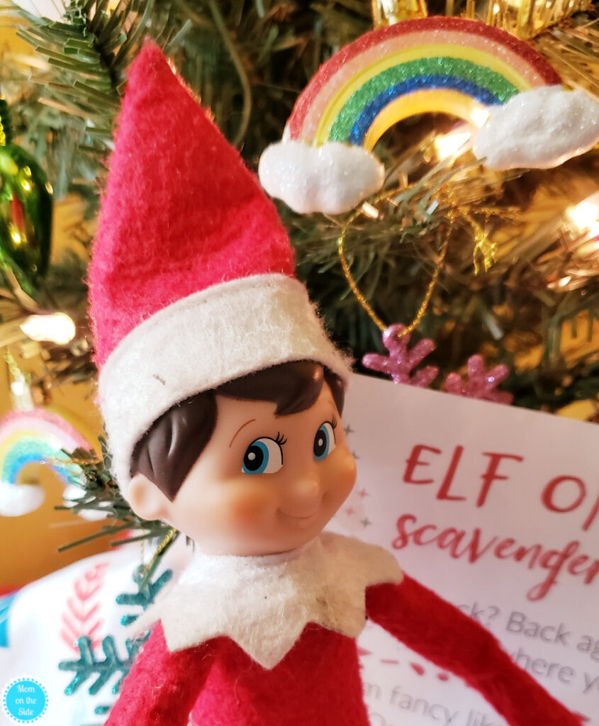 printable elf on the shelf scavenger hunt for teens and kids 
