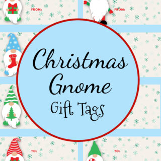 printable christmas gnome gift tags