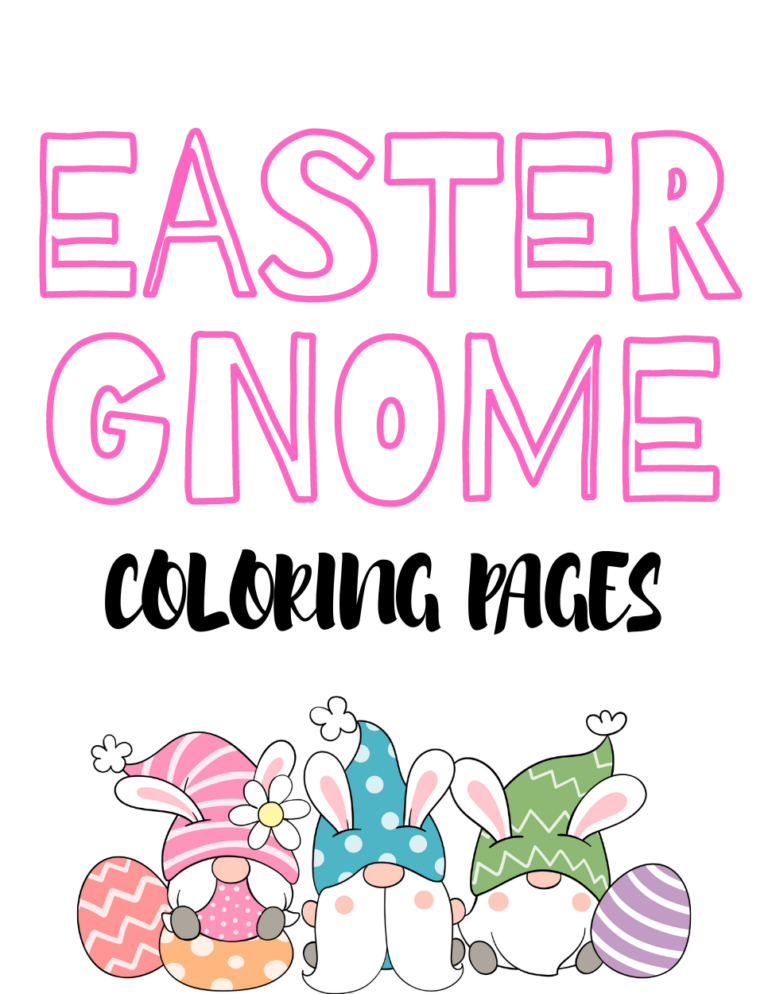 Easter Gnome Coloring Pages | Mom on the Side