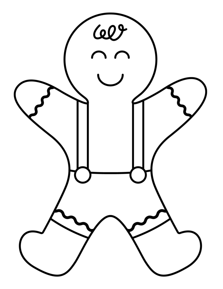 Gingerbread Christmas Coloring Pages - Free Printables | Mom on the Side