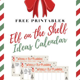 free ideas calendar for elf on the shelf