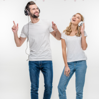 intimate silent disco date night at home