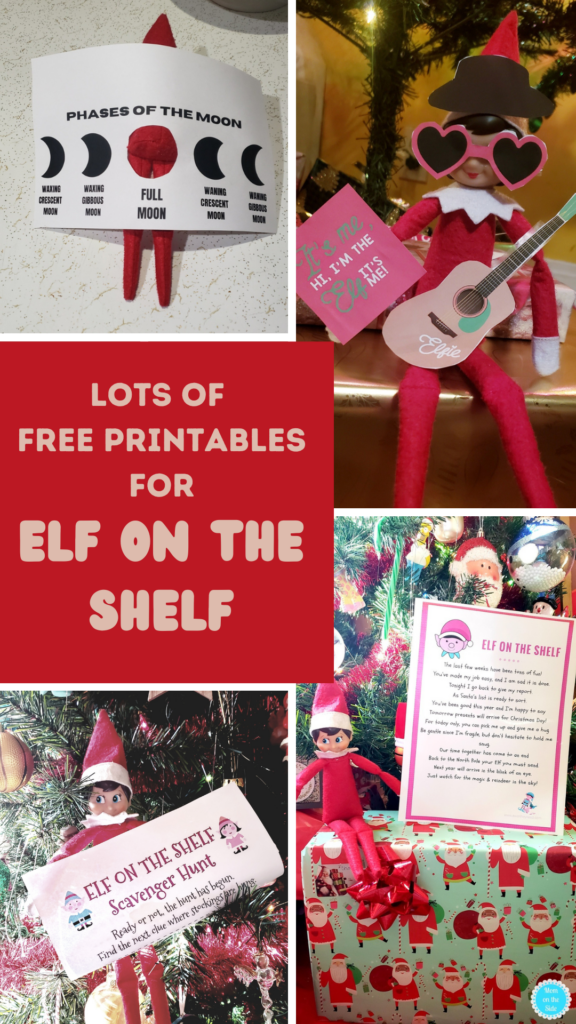 elf on the shelf 2024 free printables